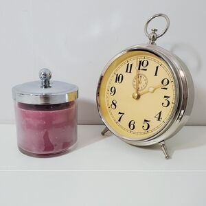 Target 3 X 3 Filled Glass Jar Candle With Silver Lid - 6.5 Oz. Plum